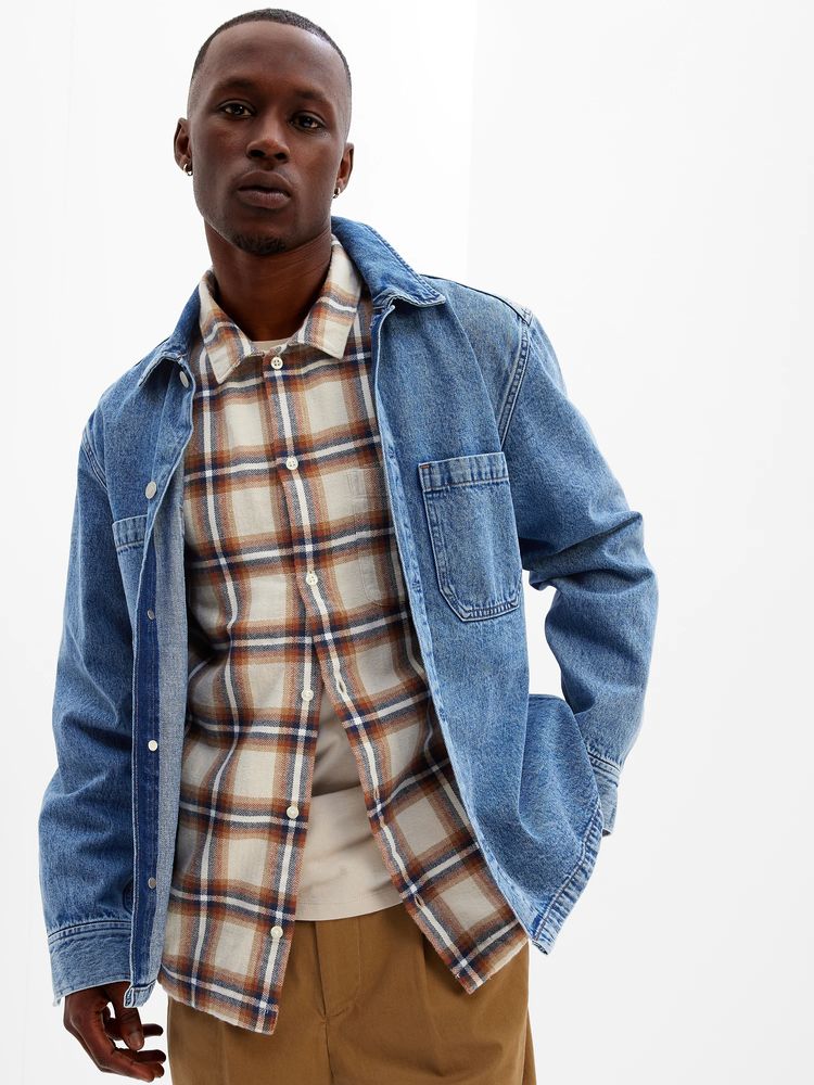 Gap Herringbone Plaid Shirt | Mall of America®