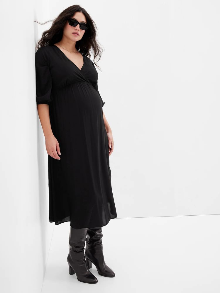 Gap Maternity Wrap Midi Dress Mall of America®