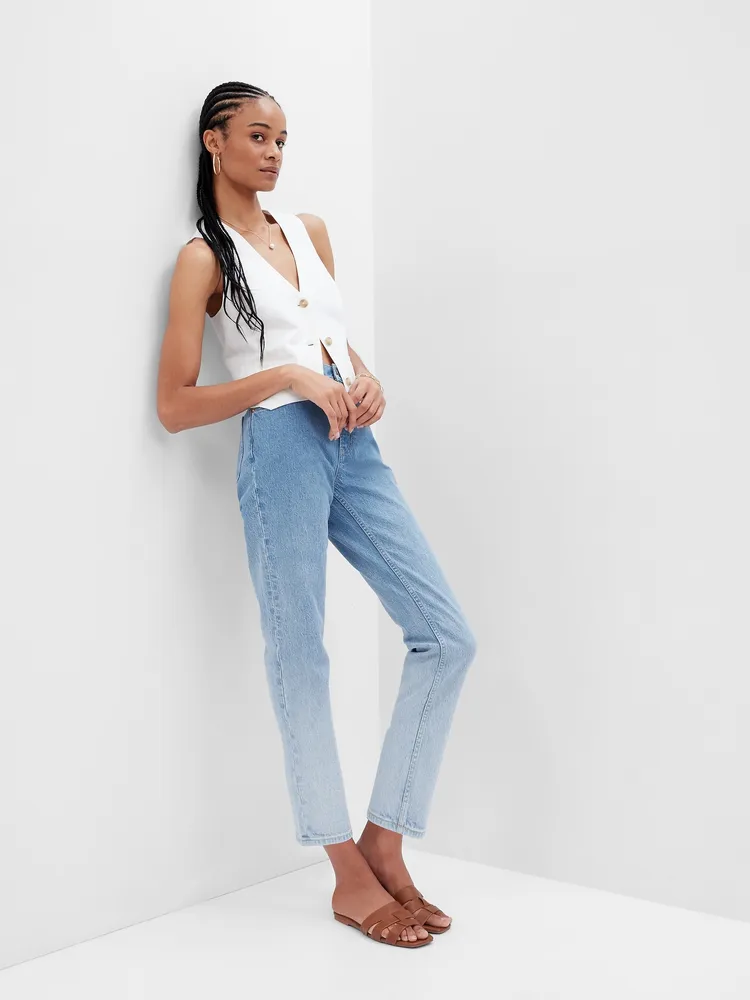 Gap High Rise Ombre Cheeky Straight Jeans with Washwell | Pike and