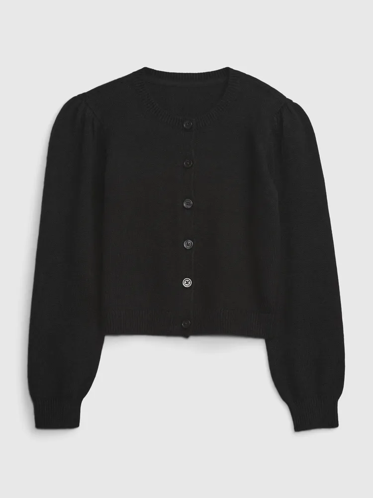 Zara puff shop sleeve cardigan