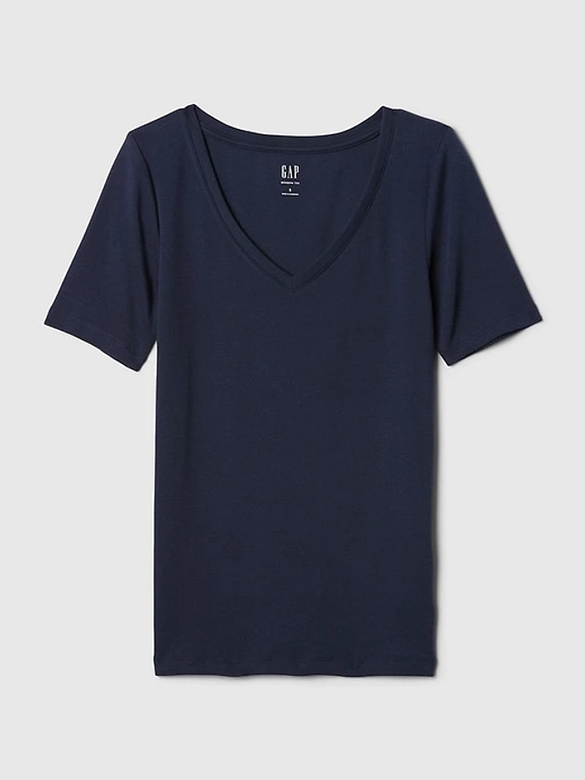 Z Supply Modern V-Neck Tee | Graphite Grey | Pacific City