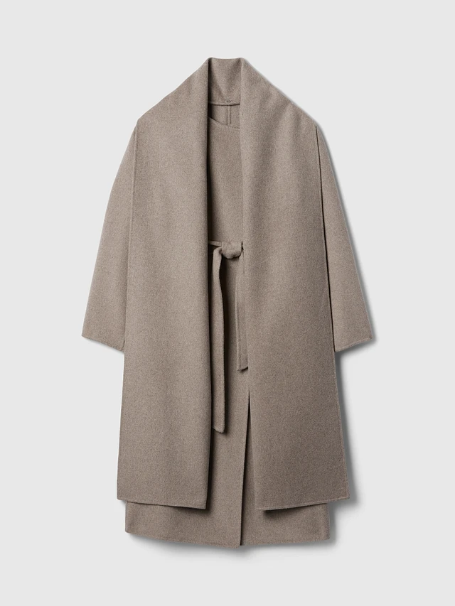 Gap Belted Double-Faced Wool Scarf Coat | MarketFair Shoppes