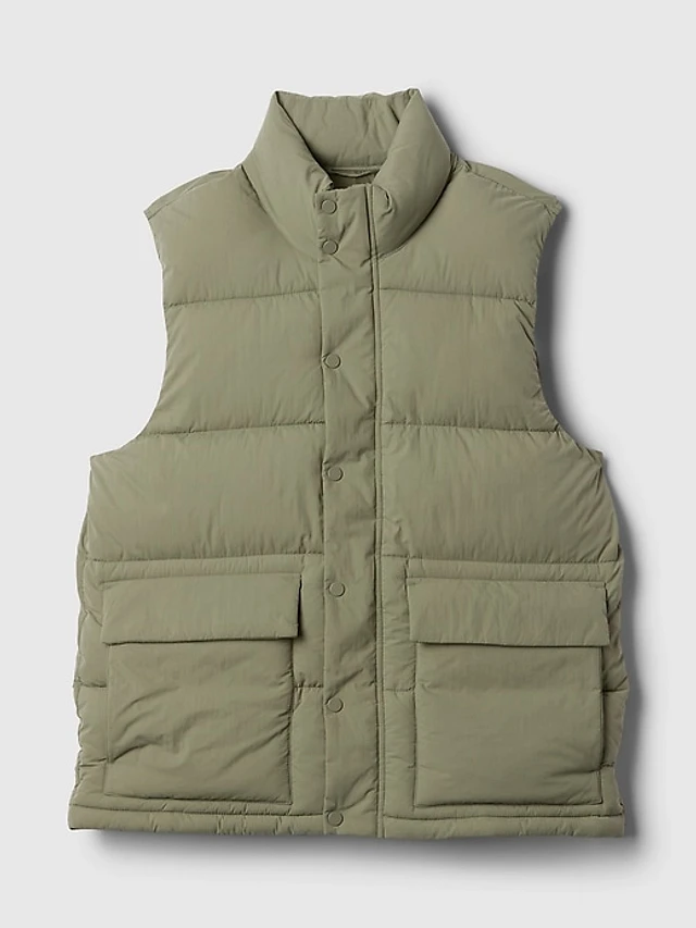 Vintage Men's Nylon Gap Vest Sportsman Medium Orange 2000