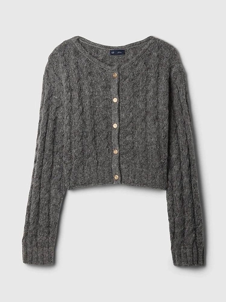 Gap × Cult Gaia Cropped Cable-Knit Cardigan | Pike and Rose