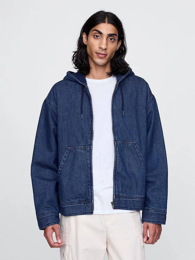 Gap Oversized Heavyweight Denim Lined Chore Jacket at