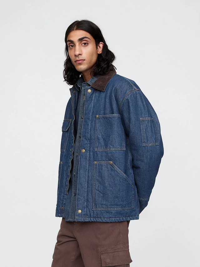 Relaxed Denim Chore Jacket | Gap Factory