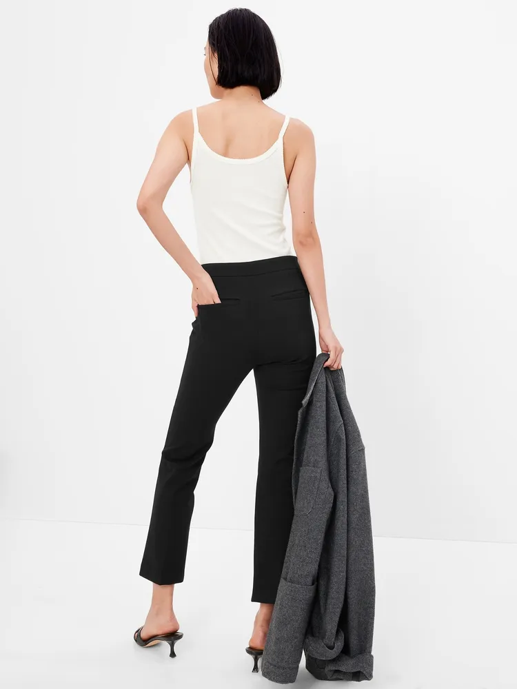 Gap high rise crop best sale flare pants