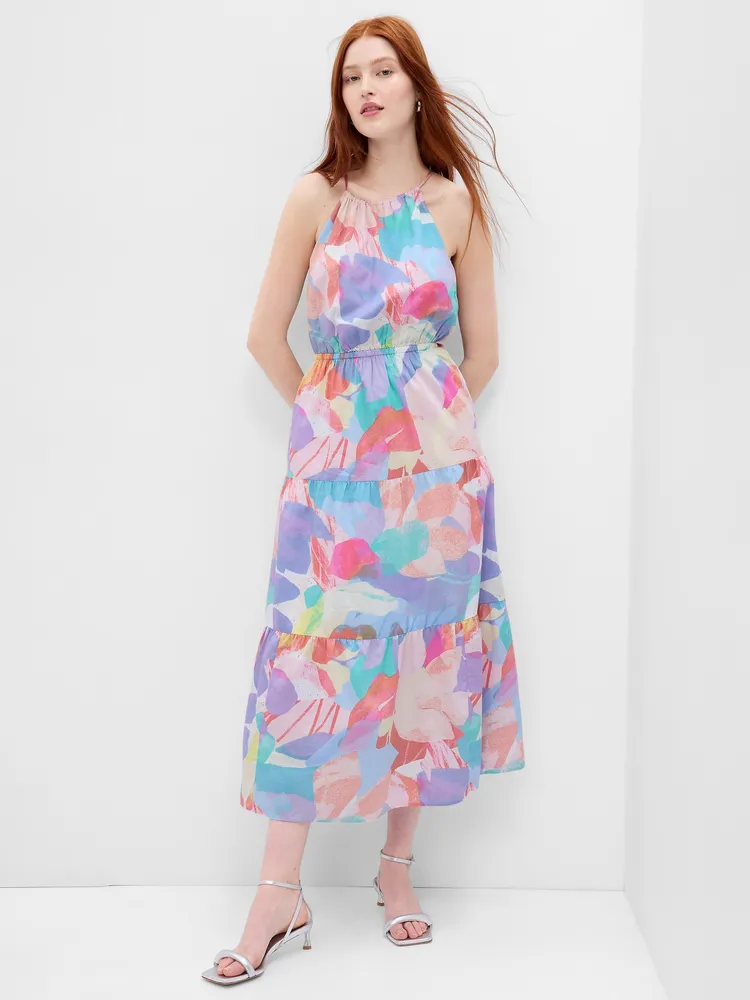 Cotton top halter dress