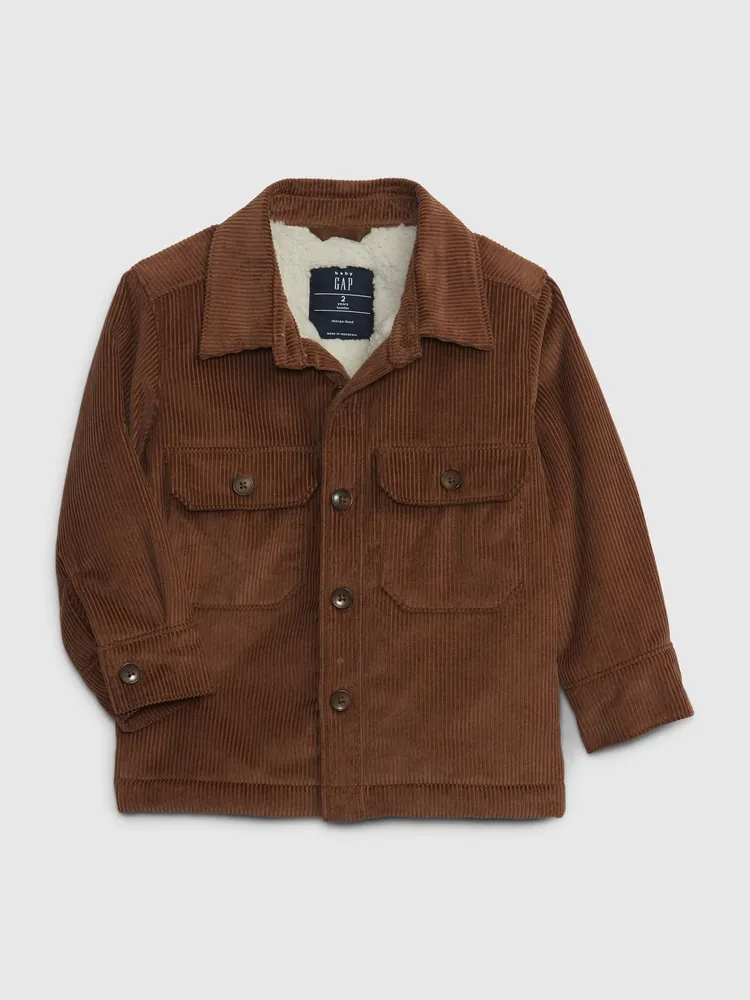 Gap corduroy sherpa best sale jacket