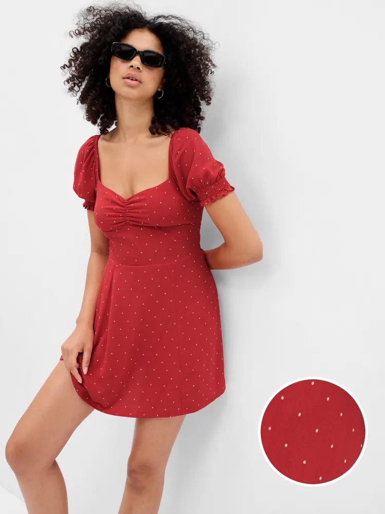 Gap PROJECT GAP LENZING™ ECOVERO™ Puff Sleeve Mini Dress