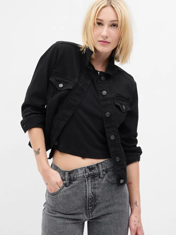 Gap black jean on sale jacket