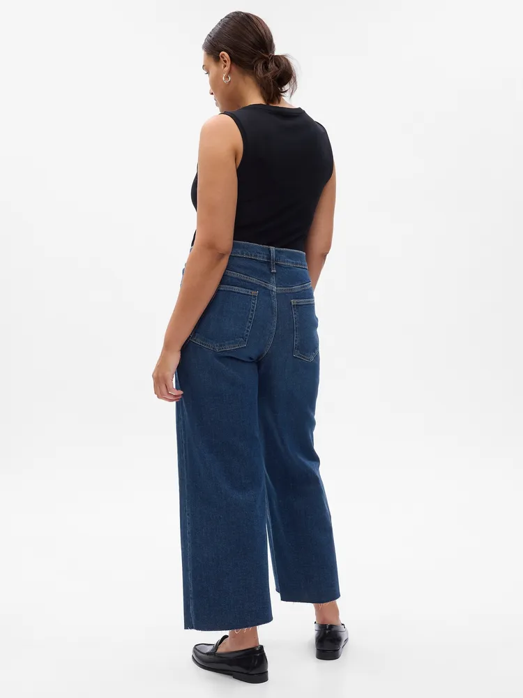 Wide leg best sale ankle jeans