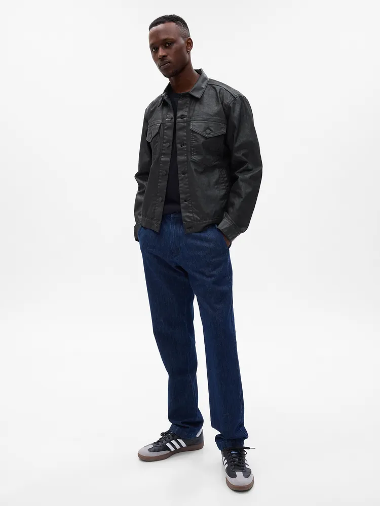 Gap black denim on sale jacket