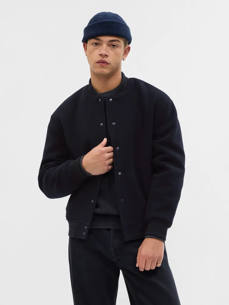 Men's wool varsity outlet jacket