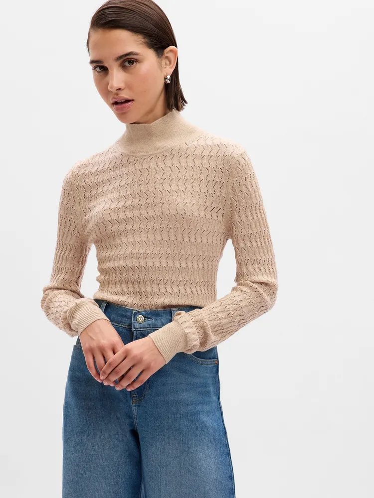 Pointelle turtleneck 2024