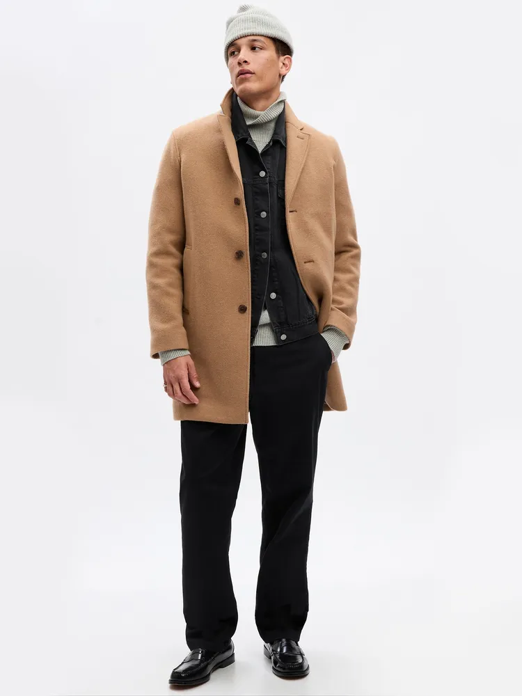 Gap wool deals blend topcoat