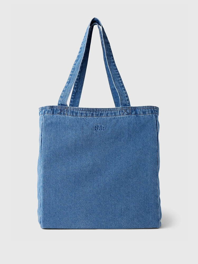 Gap Arch Logo Denim Tote Bag | Hillcrest Mall