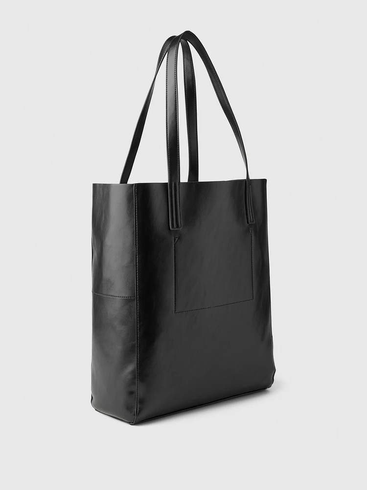 AMOMENTO☆22FW SHAGGY SQUARE TOTE BAG Gap Tote Bag | Square One