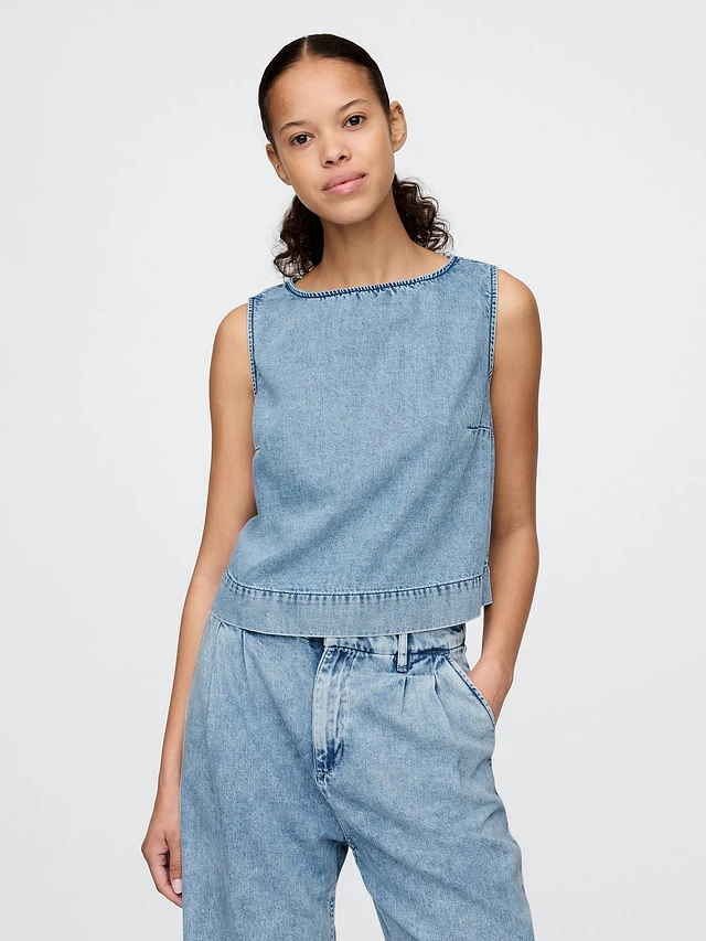 Gap UltraSoft Denim Shell Tank | Square One