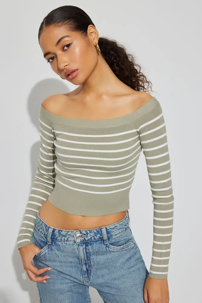 Garage off the shoulder top sales
