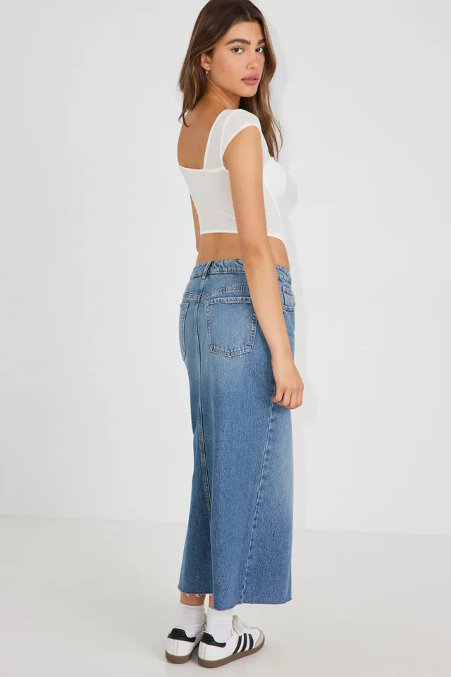 Garage Denim Maxi Skirt The Pen Centre
