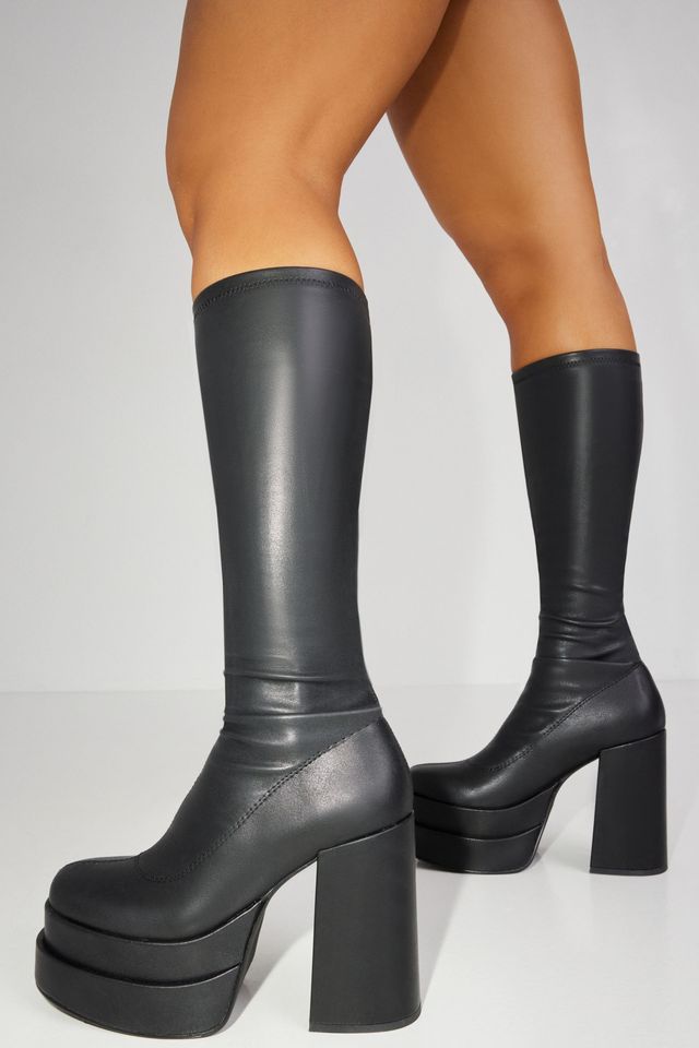 Garage STEVE MADDEN Cypress Knee High Platform Boot The Pen Centre