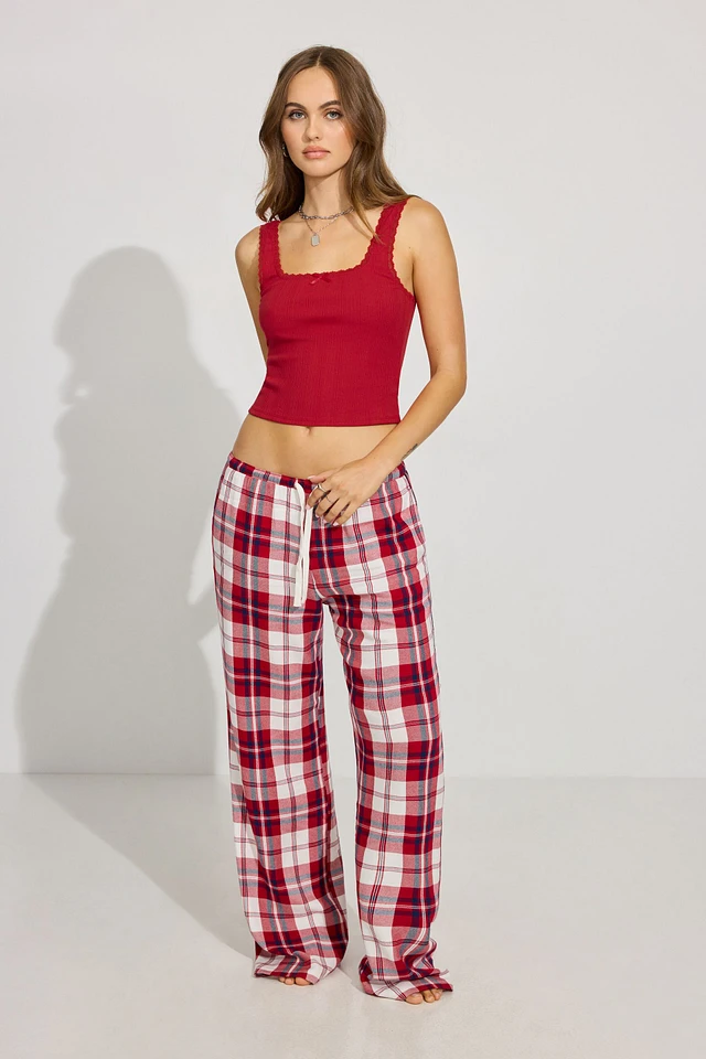 Garage plaid pants store