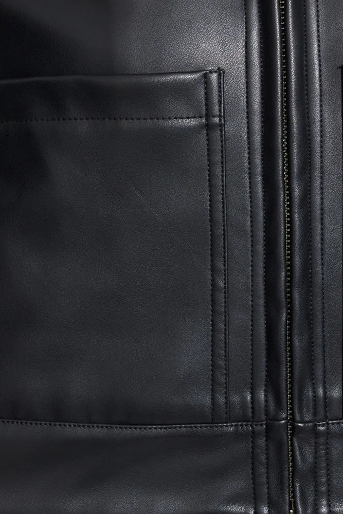 Garage Clean Faux Leather Jacket Bramalea City Centre