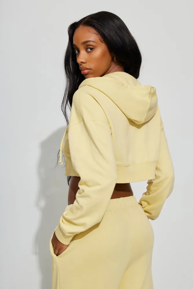 Garage cropped hoodie 2025