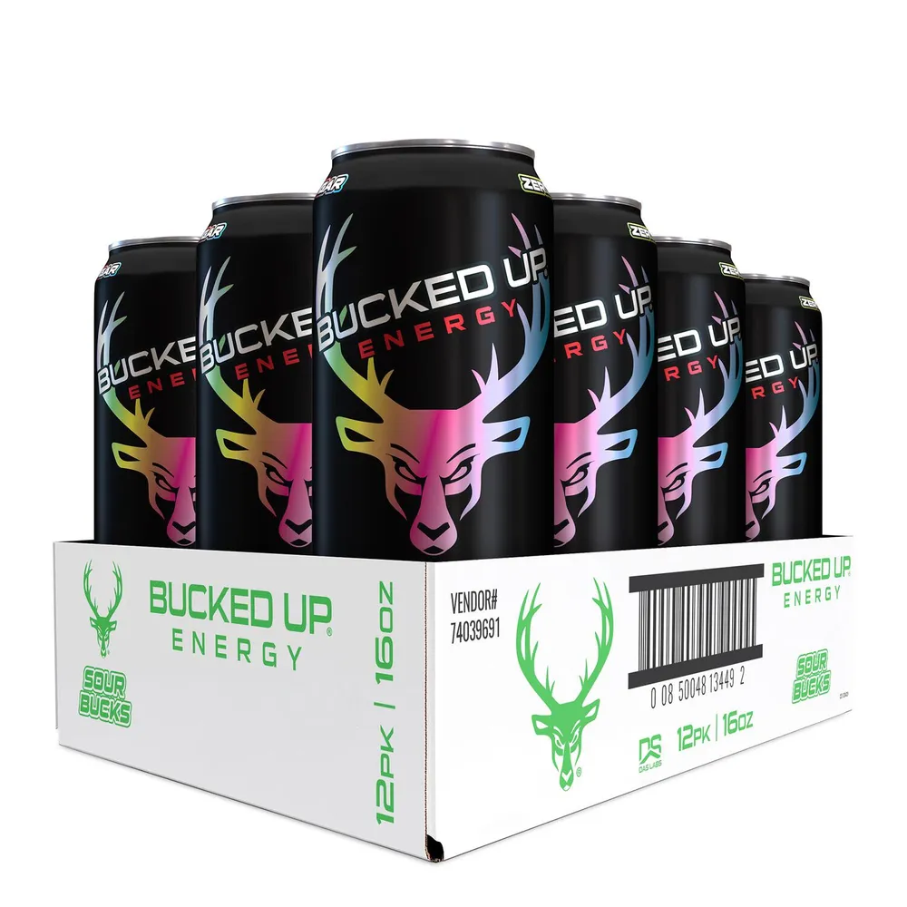 GNC Bucked Up Energy Drink Sour Bucks 12 Pack Mall of America®