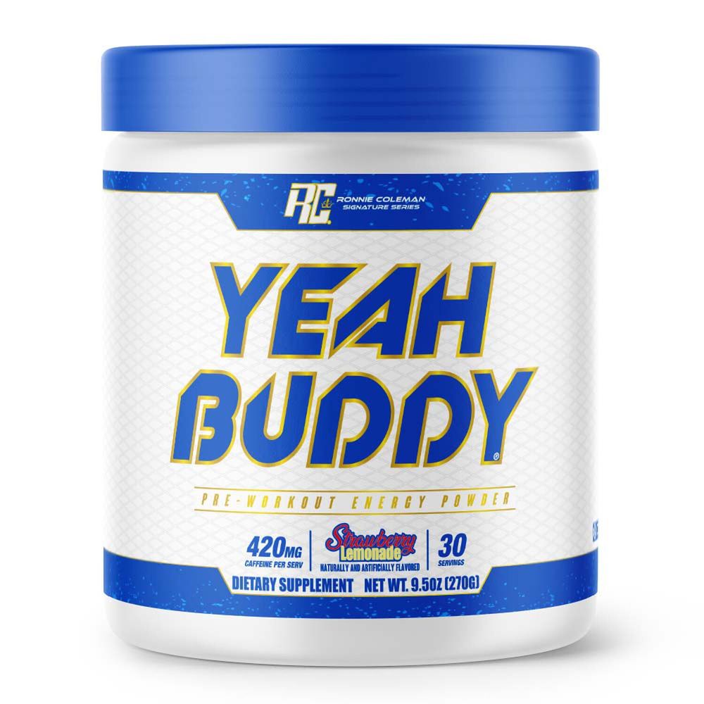GNC Ronnie Coleman Signature Series Yeah Buddy PreWorkout Energy Powder Strawberry Lemonade