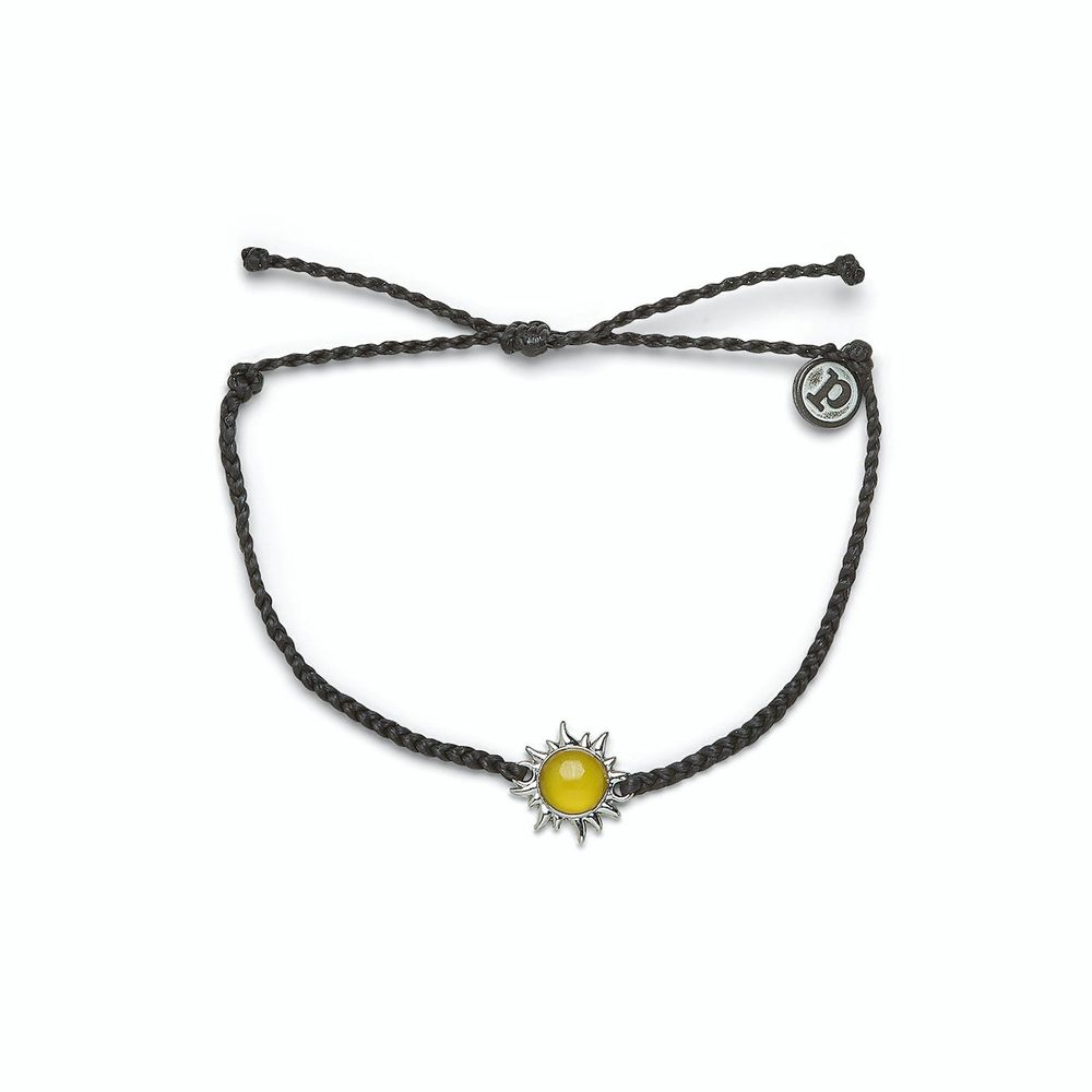 Hallmark Pura Vida Black and Silver Celestial Sun Bracelet