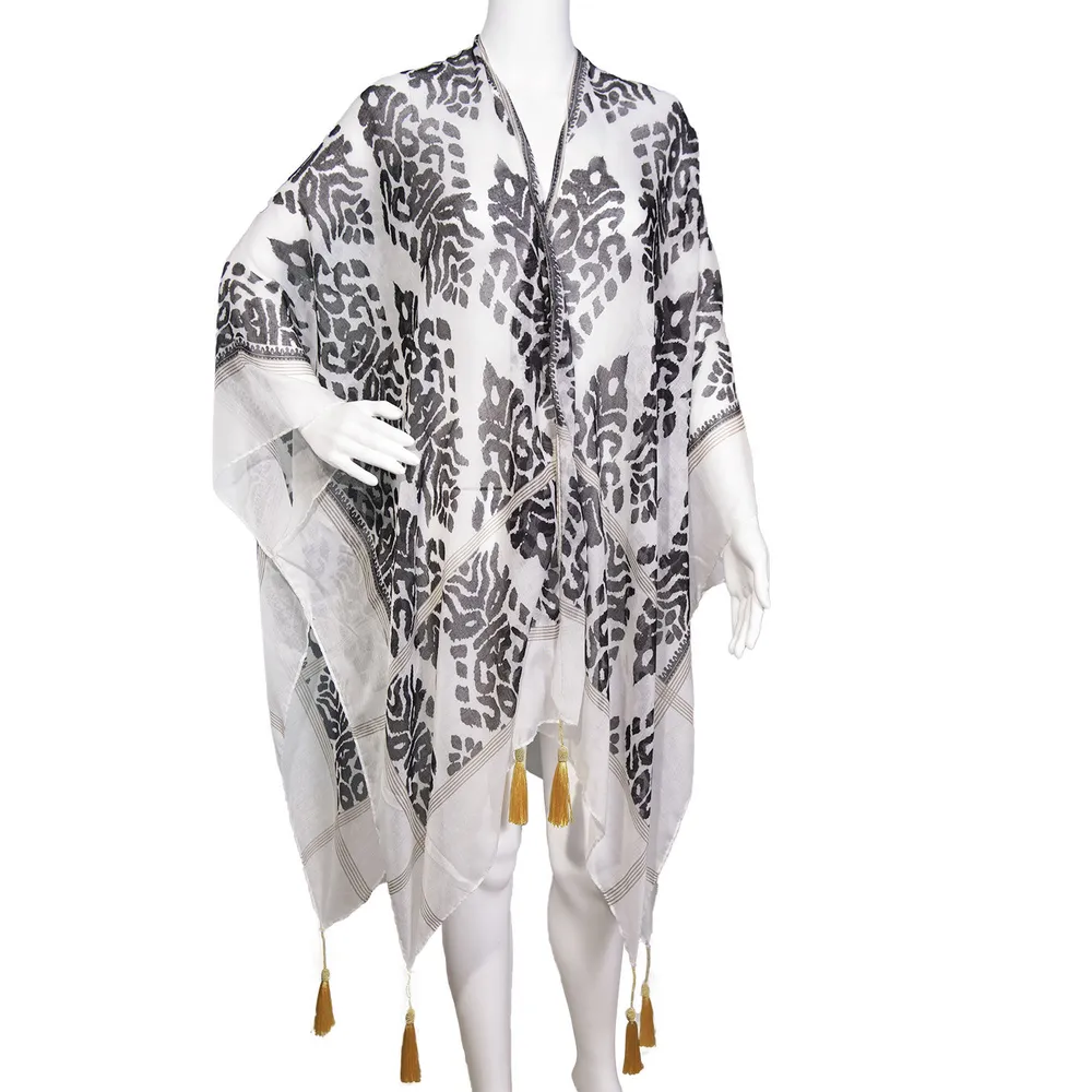 Sheer ruana wrap sales