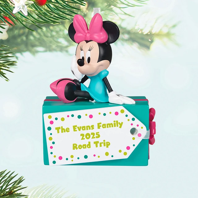 Lenox 2025 Minnie Mouse Christmas Wreath Porcelain Ornament at