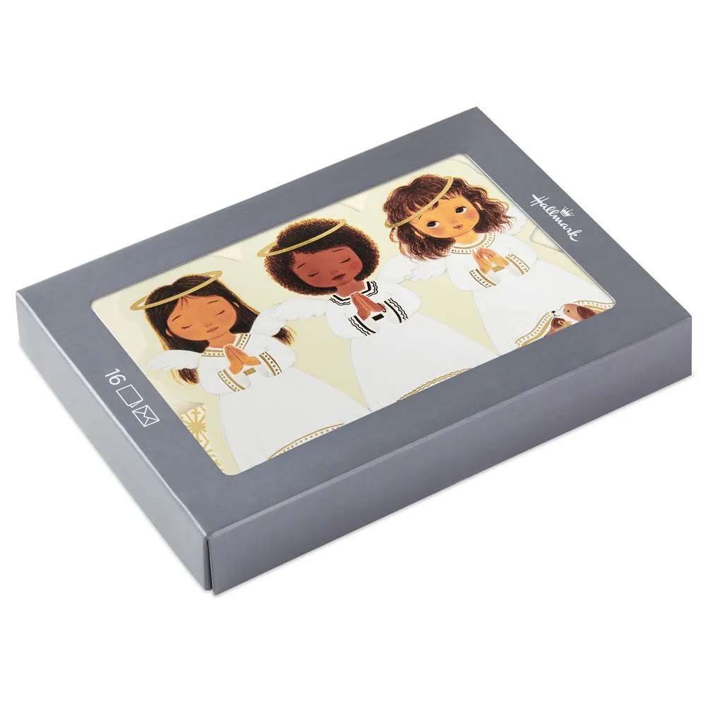 Hallmark Praying Angels Boxed Christmas Cards, Pack of 16 Brazos Mall