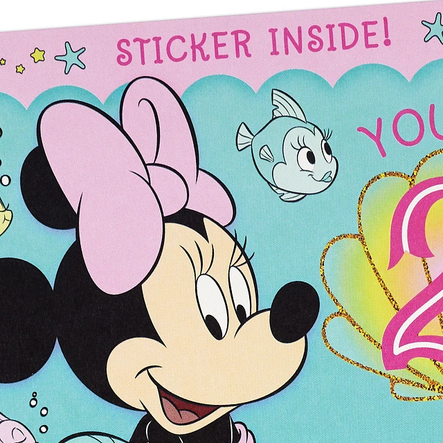 Personalised 2nd Birthday Card Minnie Mouse - Daughter
