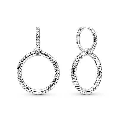 Pandora Moments Small Charm Hoop Earrings | Liberty Center