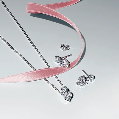Pandora Sparkling Double Heart Gift Set | Liberty Center