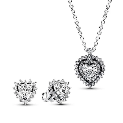 Pandora Sparkling Double Heart Gift Set | Liberty Center