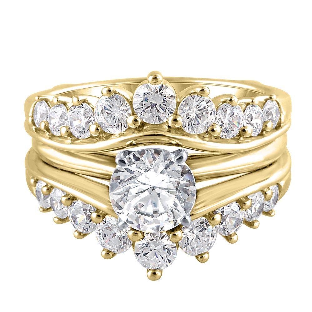 Helzberg Ct. tw. Diamond Ring Enhancer 14K Gold Mall of America®