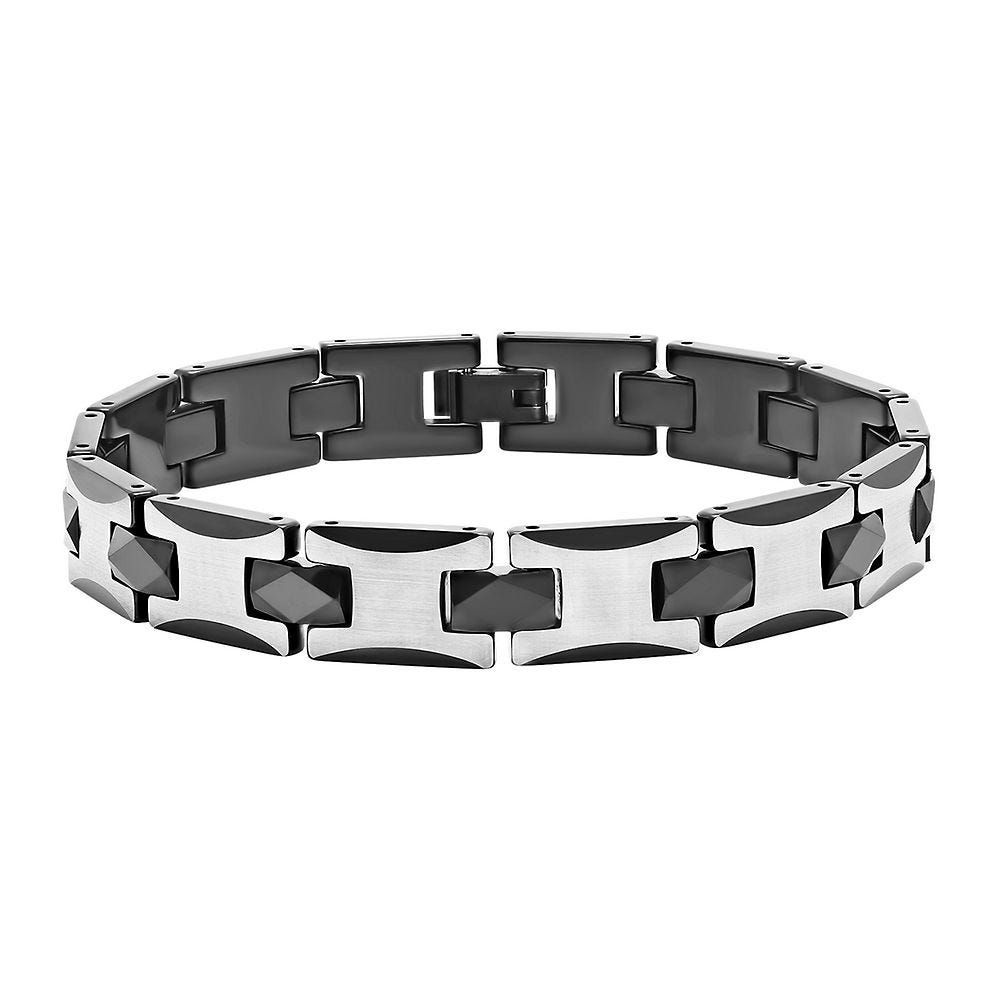 Helzberg Men's Bracelet in Tungsten & Stainless Steel | Mall of America®