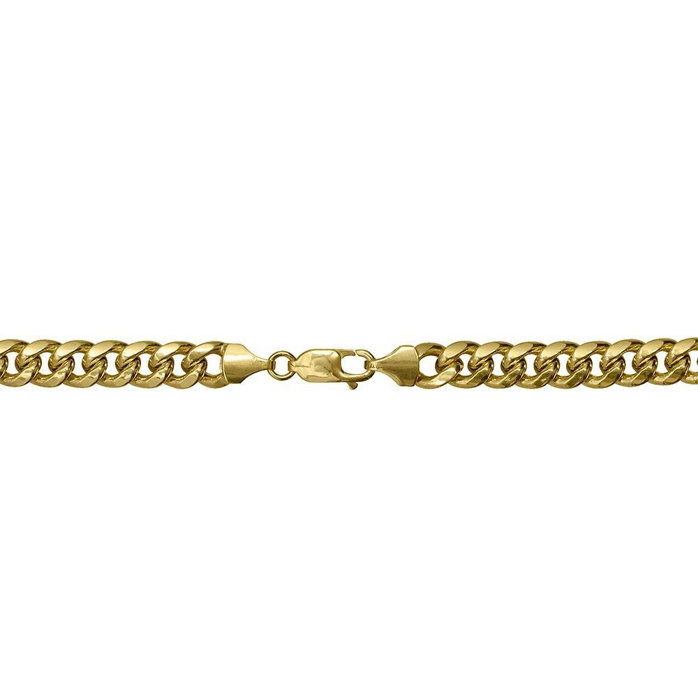 Helzberg Men's Miami Cuban Link Chain in 14K Yellow Gold Mall of America®