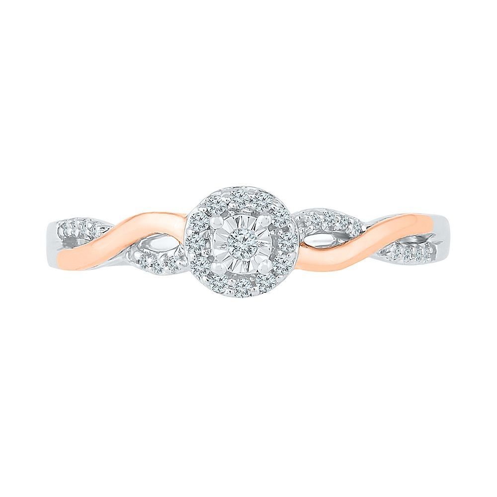 Helzberg Silver Diamond Ring sale