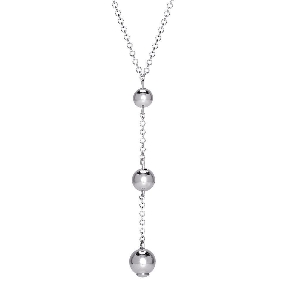 Helzberg Beaded YNecklace in Sterling Silver Mall of America®
