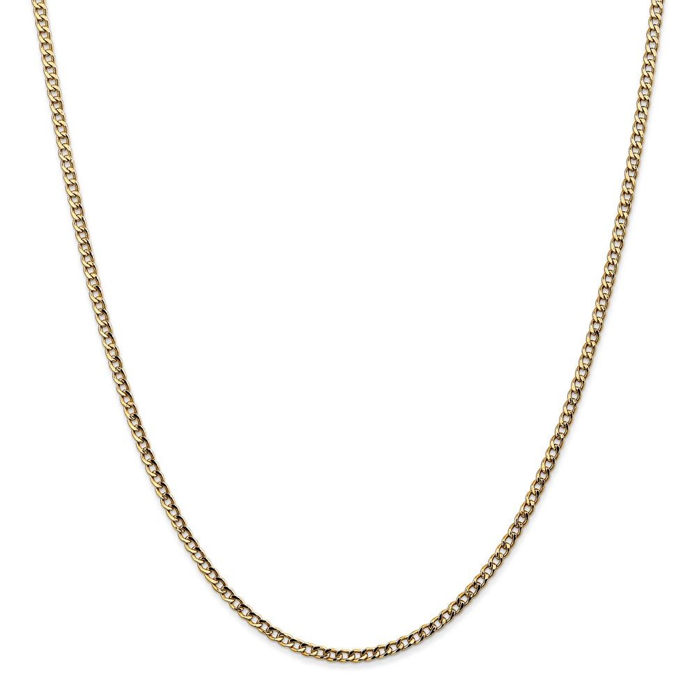 Helzberg Men's Curb Link Chain in 14K Yellow Gold, 20" Mall of America®