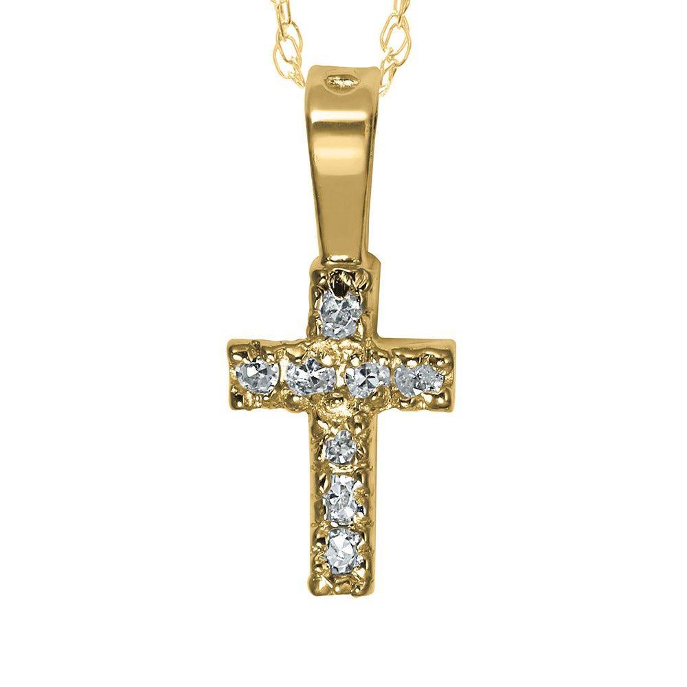 Helzberg Children's Cross Pendant in 14K Yellow Gold Mall of America®