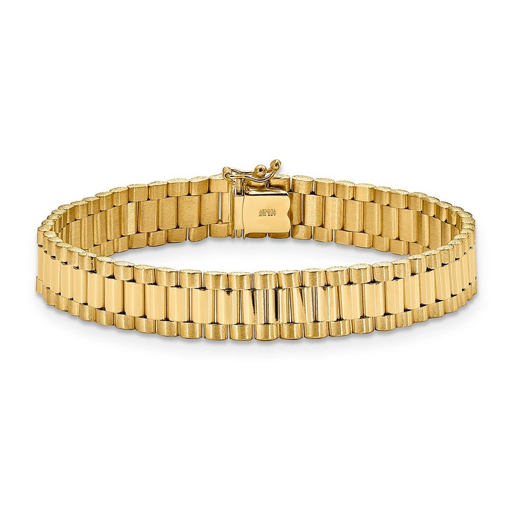 Helzberg Men's Link Bracelet in 14K Yellow Gold Mall of America®