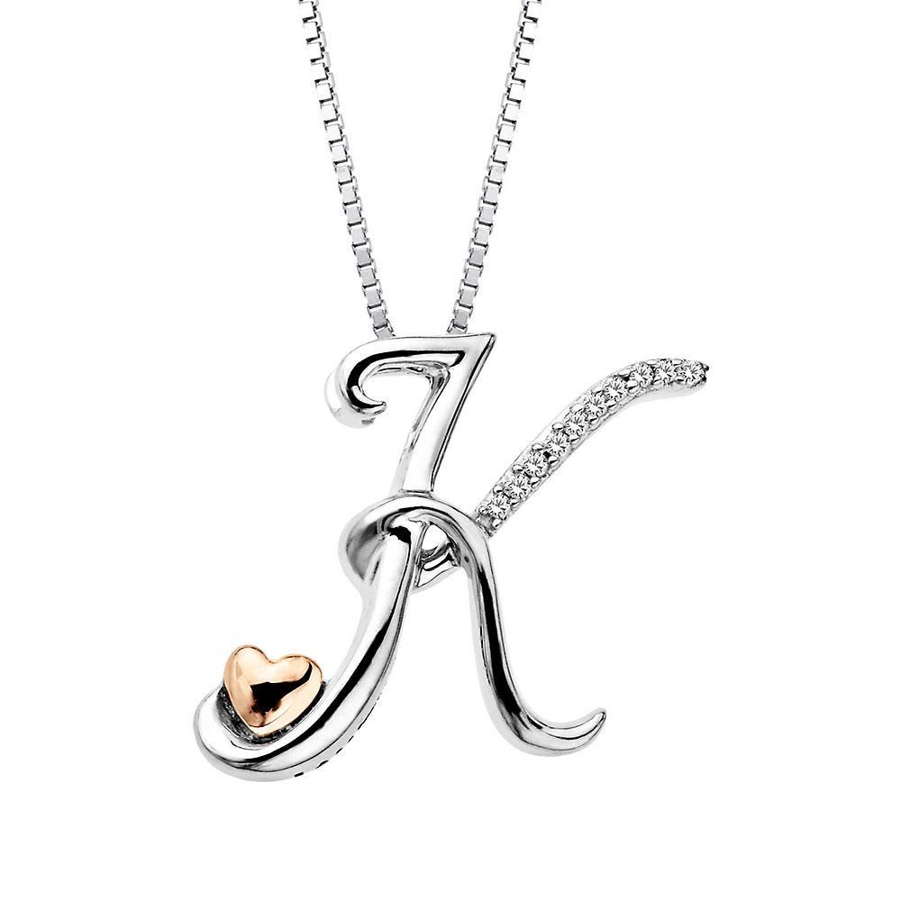 Helzberg diamonds initial shop necklace