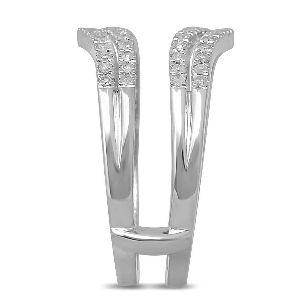 Helzberg Ct. tw. Diamond Ring Enhancer 14K White Gold Mall of America®