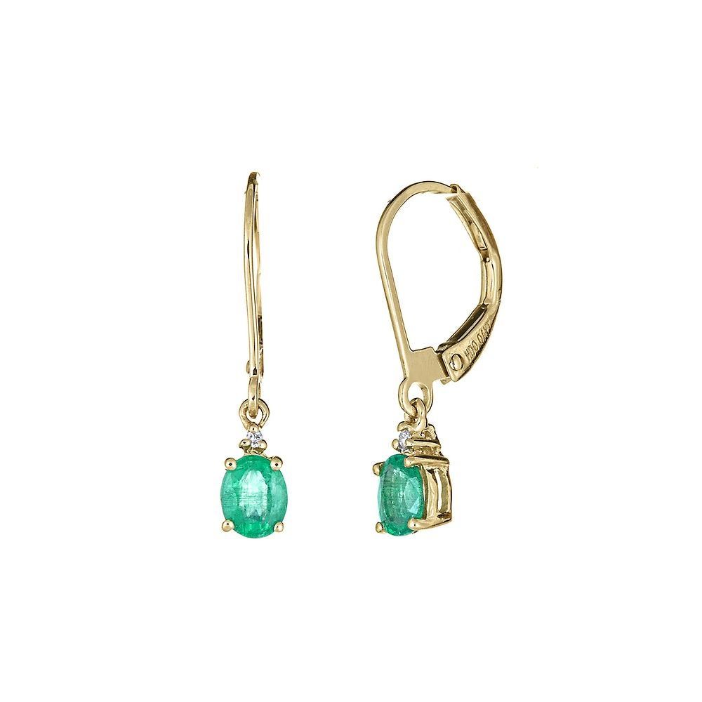 Helzberg emerald earrings clearance